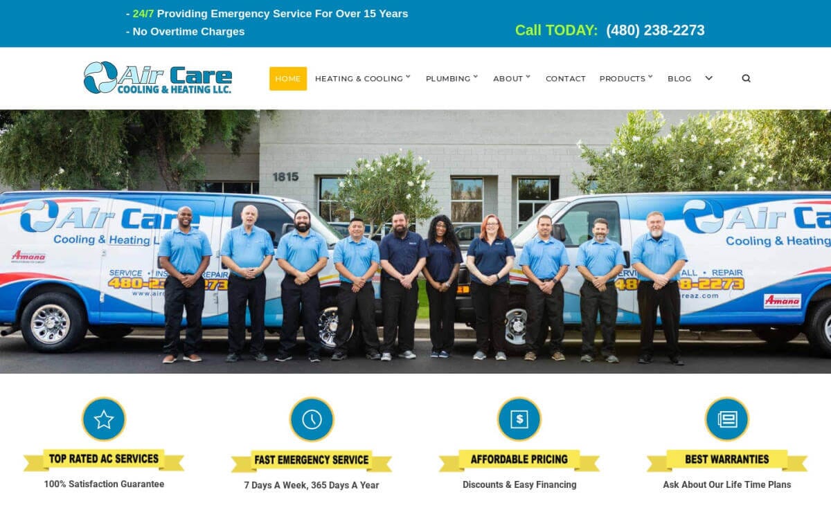 aircareaz screenshot